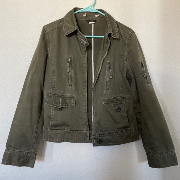 J Crew military green field jacket Medium - Picture 1 of 7